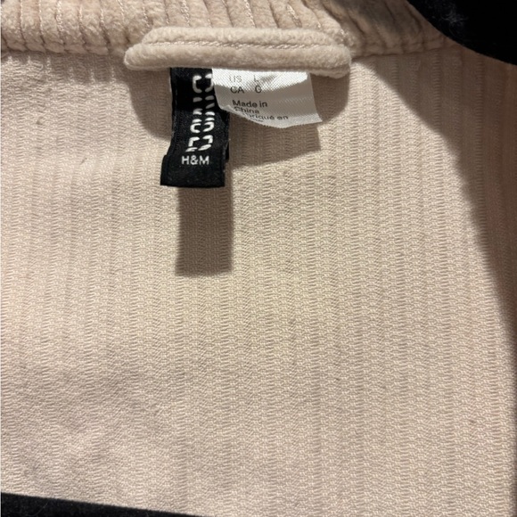 H&M Beige Ribbed Knit Jacket - Picture 2 of 2